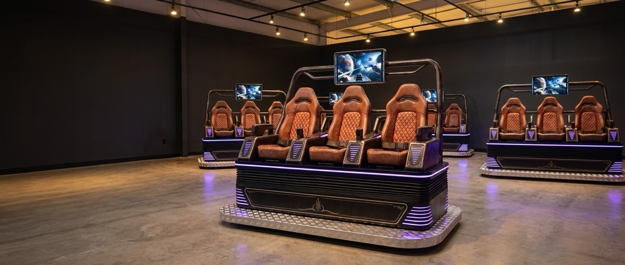 3 Seater VR Ride themed game collection